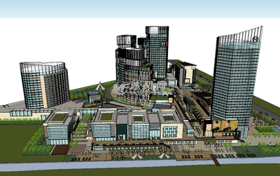 大型商貿中心項目SU模型